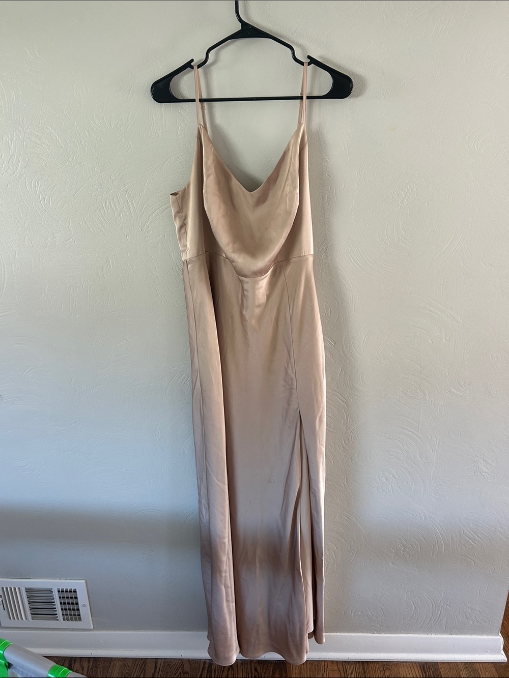 Birdy Grey Champagne Neutral Satin Dress